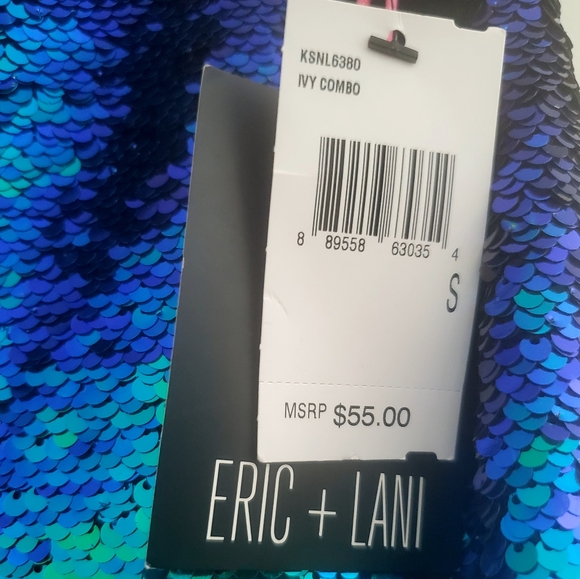 NWT Eric + Lani Sequin Green and Blue Skirt - Picture 4 of 7